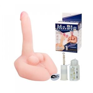 Prótese Vibrador Cyberskin Com Base Mr Big Sexy Import