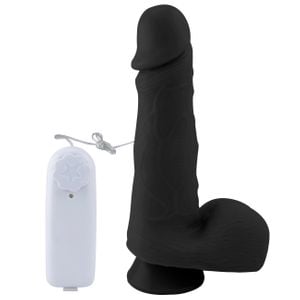 Prótese Vibrador Externo Com Escroto 20,5 X 4,7cm Sexy Fantasy
