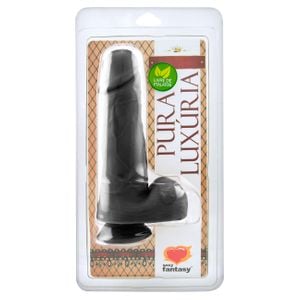 Prótese Vibrador Externo Com Escroto 20,5 X 4,7cm Sexy Fantasy