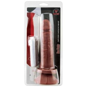 Prótese Com Vibro E Ventosa 17 X 3,5cm Soulsex
