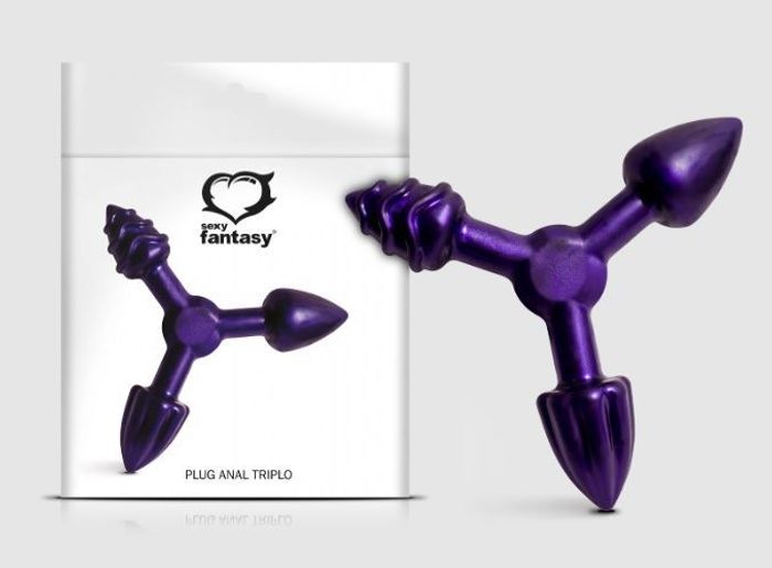 Plug Anal Triplo Em Silicone Sexy Fantasy