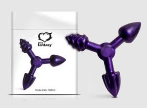 Plug Anal Triplo Em Silicone Sexy Fantasy