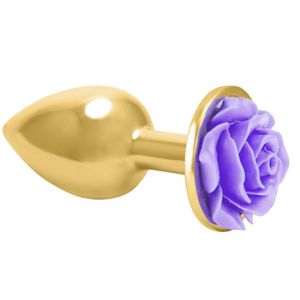 Plug Em Metal Dourado Flor Sexy Import