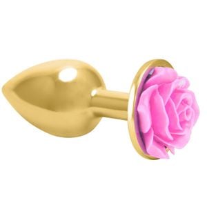 Plug Em Metal Dourado Flor Sexy Import