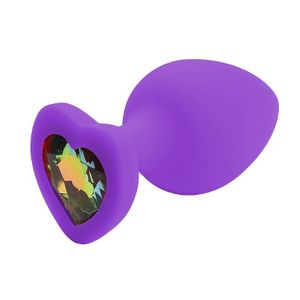Plug Anal Em Silicone Com Joia 