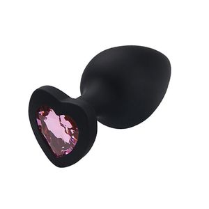 Plug Anal Em Silicone Com Joia 