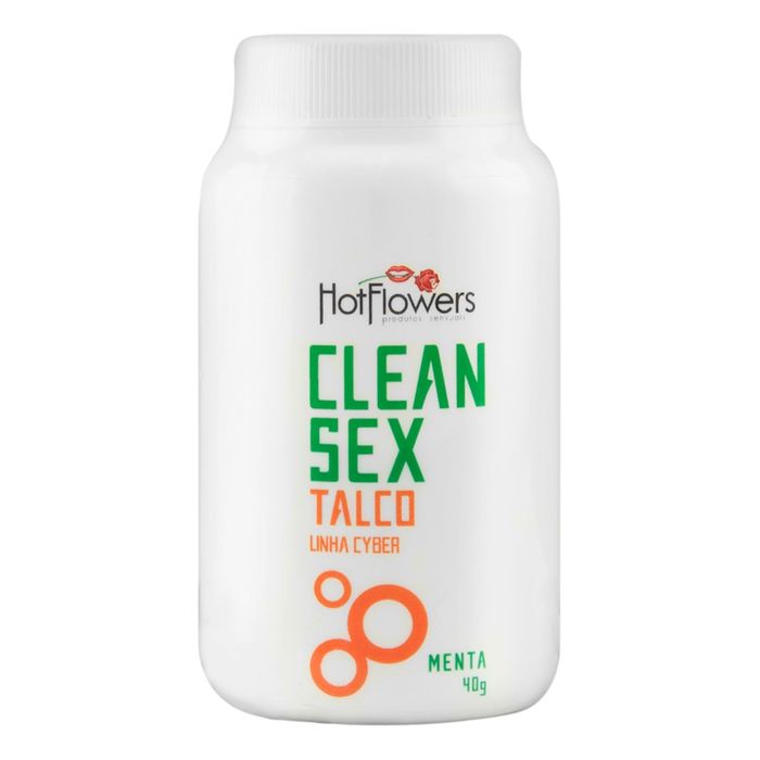 Talco Clean Sex Linha Cyber 40g Hot Flowers