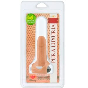 Anel Com Prótese Auxiliar E Vibro 12,4 X 3cm Sexy 