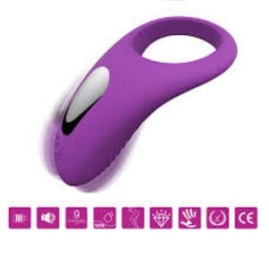 Anel Peniano Com Vibro Recarregável- Himan-rtc - S-hande
