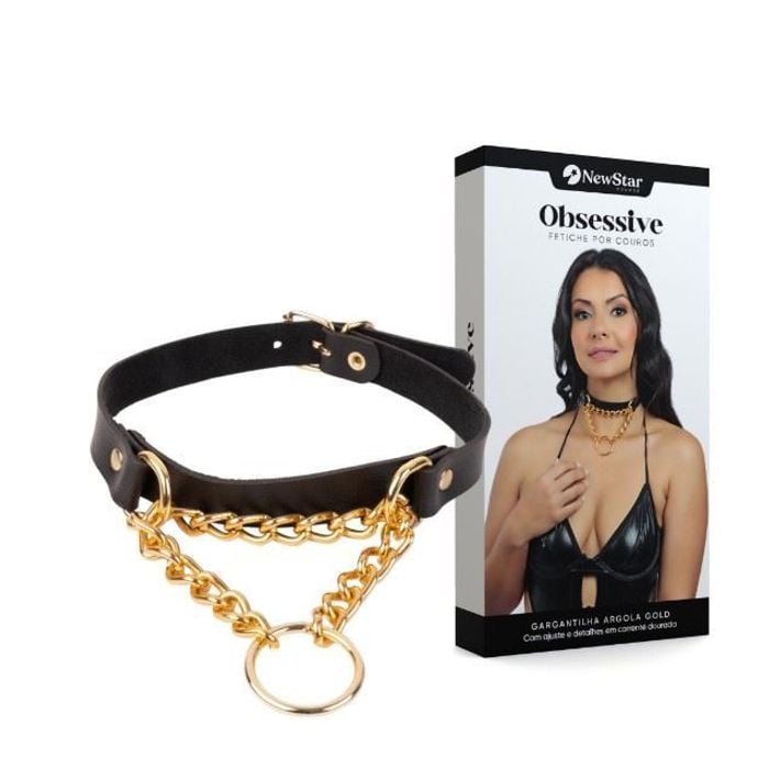 Cargantilha Com Argola Gold