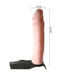 Cinta Peniana Com Fivelas Ajustáveis E Pênis Em Cyberskin Articulável Sexy Import