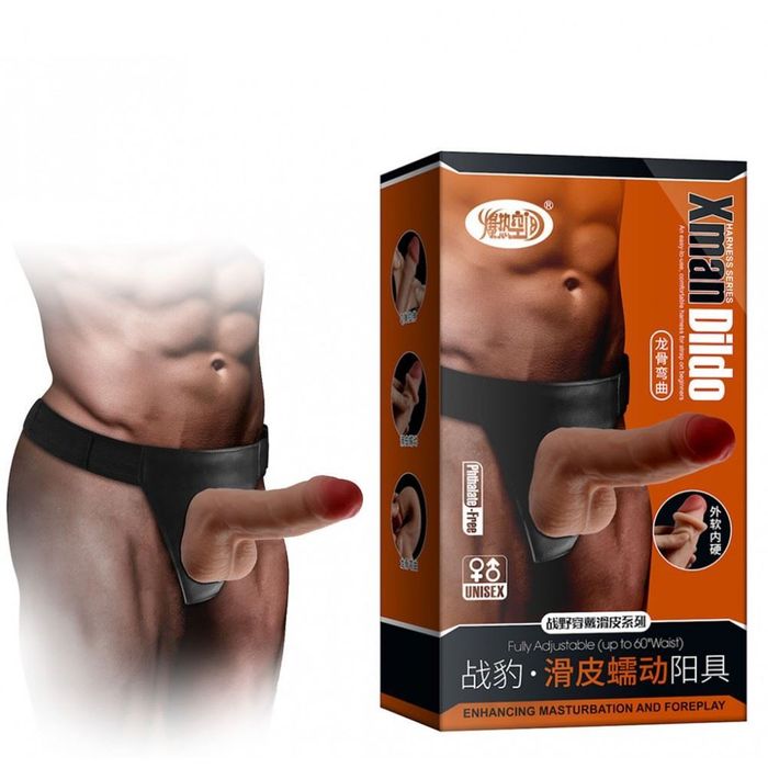 Cinta Peniana Ajustável Com Pênis De Dupla Densidade Sexy Import