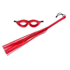 Kit Chicote 35 Cm E Máscara Tiazinha Sexy Fantasy