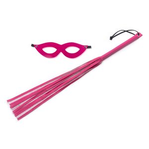 Kit Chicote 35 Cm E Máscara Tiazinha Sexy Fantasy