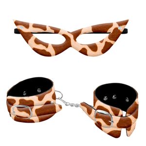 Kit Algema Bracelete E Máscara Luxo Bichos Dominatrixxx