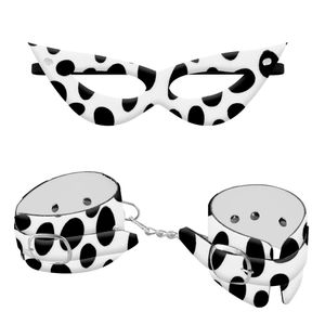 Kit Algema Bracelete E Máscara Luxo Bichos Dominatrixxx
