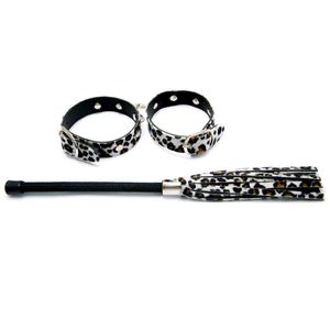 Kit Chicote Com Algema Fina Pelúcia Dominatrixxx
