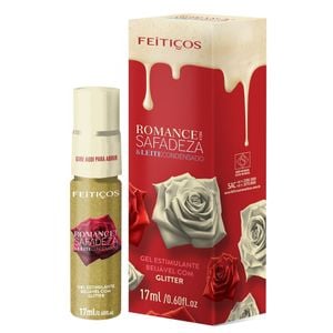 Romance Com Safadeza Gel Beijável Glitter 17ml Feitiços