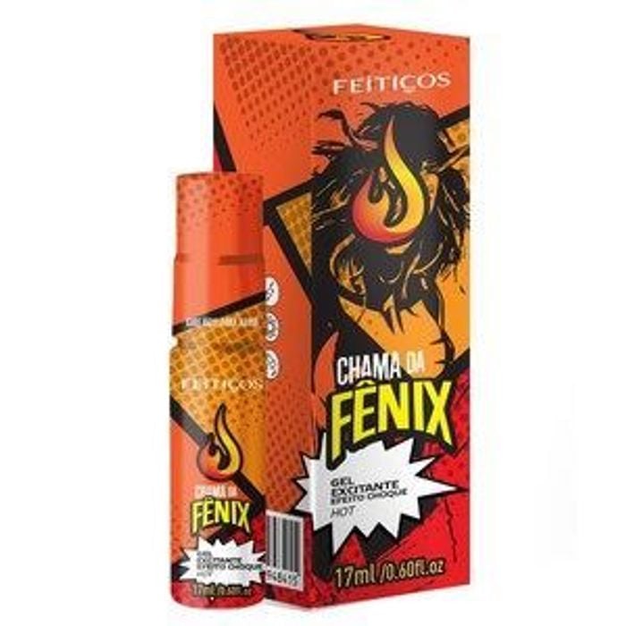Chama Da Fênix Gel Excitante Choque Hot 17ml Feitiços Aromaticos