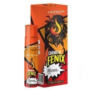 Chama Da Fênix Gel Excitante Choque Hot 17ml Feitiços Aromaticos