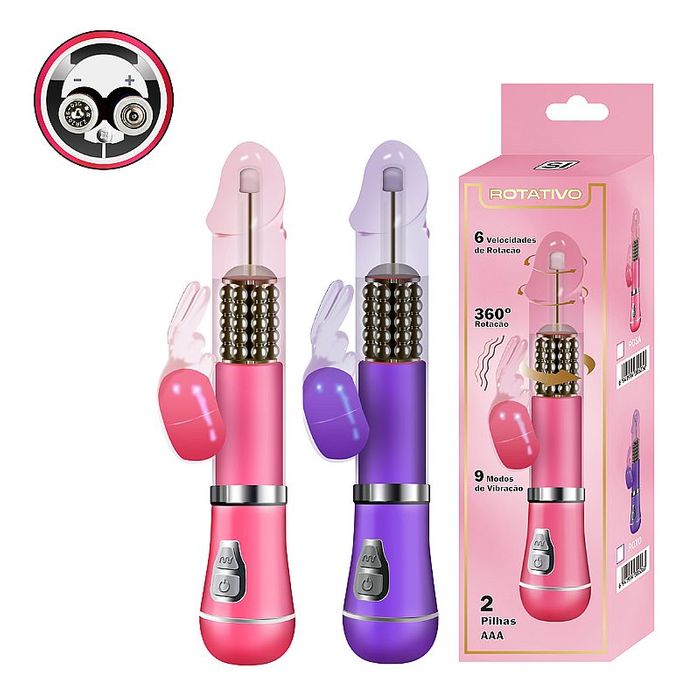 Vibrador Jack Rabbit Rotativo de Coelho - Pilha
