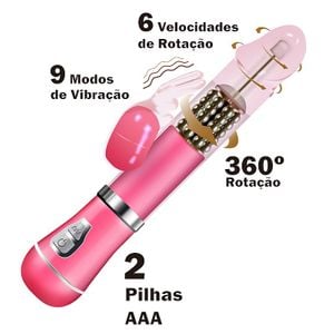 Vibrador Jack Rabbit Rotativo de Coelho - Pilha