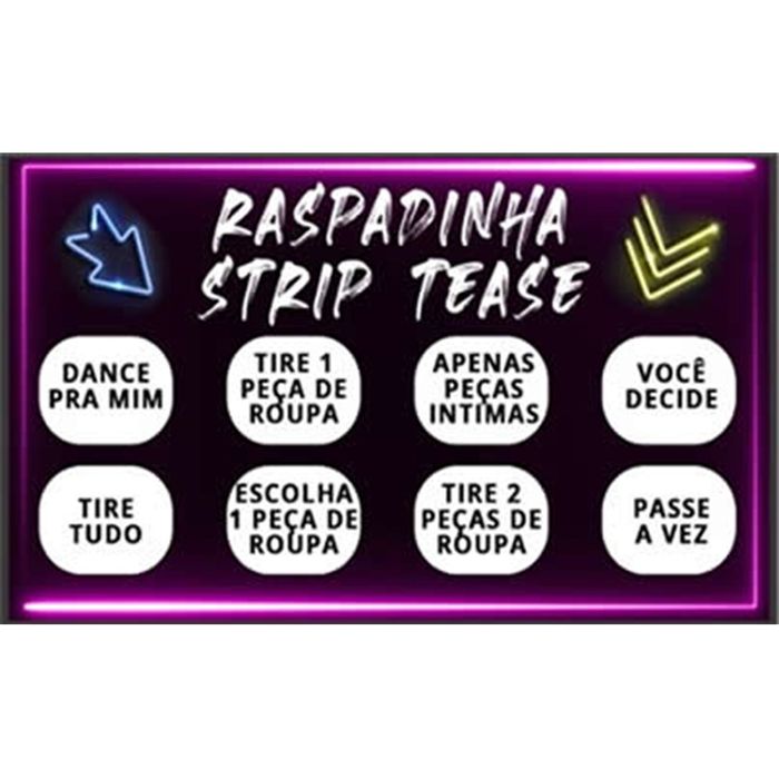 Raspadinha strip tease -10 unidades