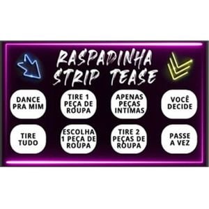 Raspadinha strip tease -10 unidades
