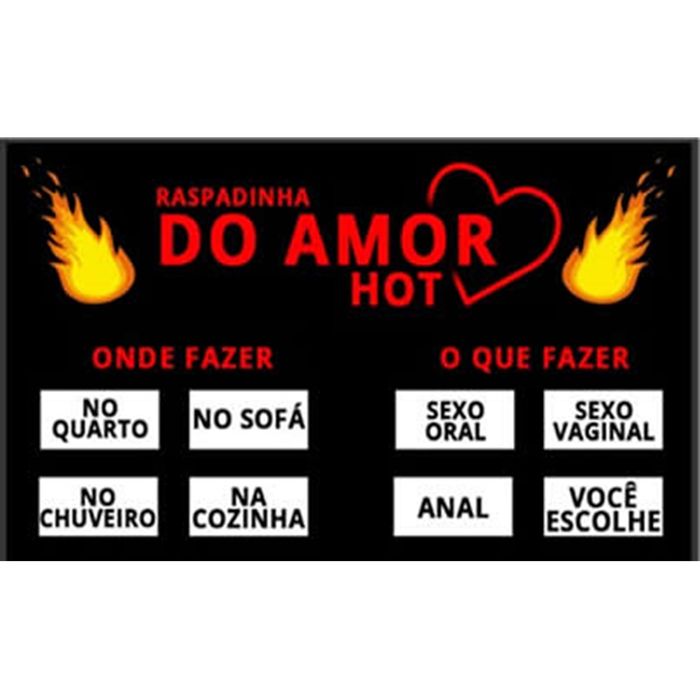 Raspadinha do amor hot - 10 unidades