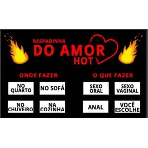 Raspadinha do amor hot - 10 unidades