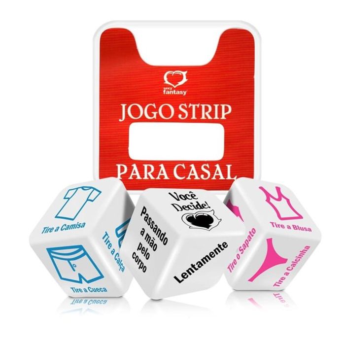Dados Strip Tease para Casal - 3 un.