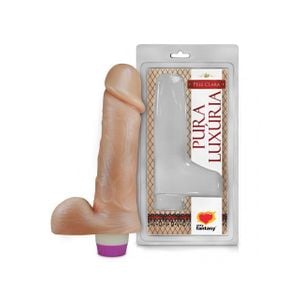 Prótese 18 x 4,4cm com Escroto e Vibrador Interno (PC028)