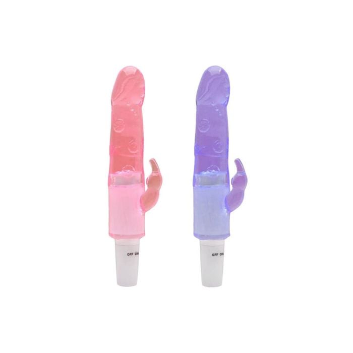 Vibrador Jelly (Silicone com Estimulador Clitoriano)