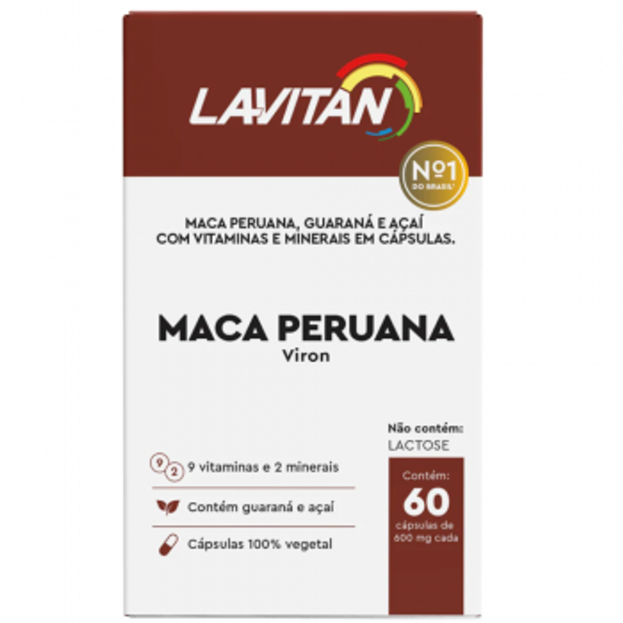Lavitan Maca Peruana (60 cápsulas de 600 mg cada)