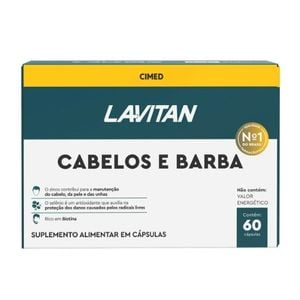 Lavitan Cabelos e Barba 60 Cápsulas