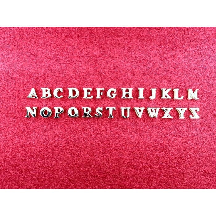Letra em Metal para Calcinha Personalizada.