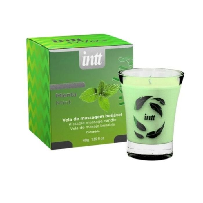 Vela Beijável Menta (Copo de Vidro) 30g