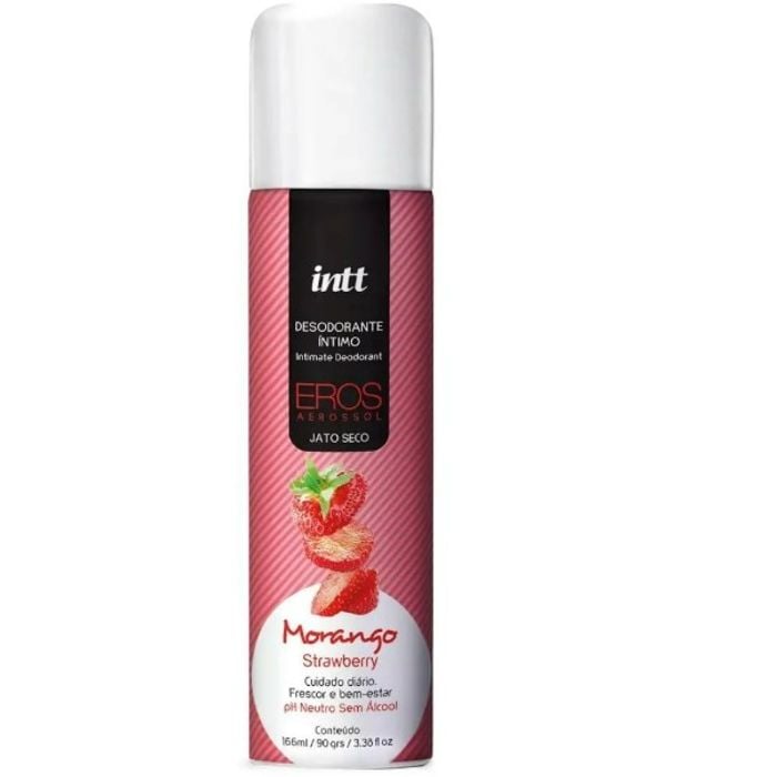 Desodorante Íntimo Aerossol Eros Morango 166 ml