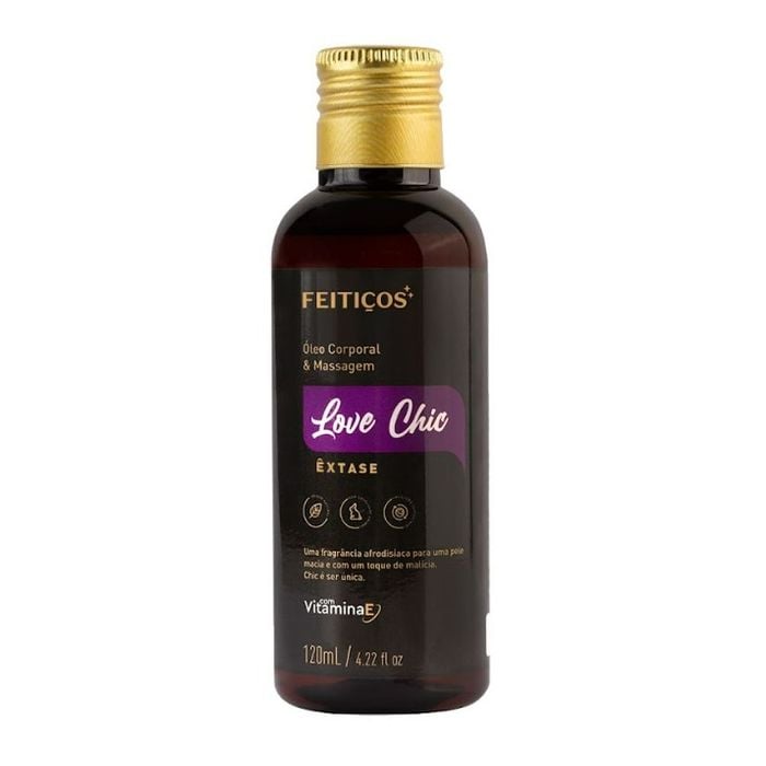 Óleo Corporal e Massagem Love Chic - Êxtase 120ml