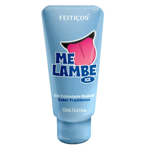 Me Lambe Ice Gel Estimulante Beijável (Sabor Framboesa) 15g