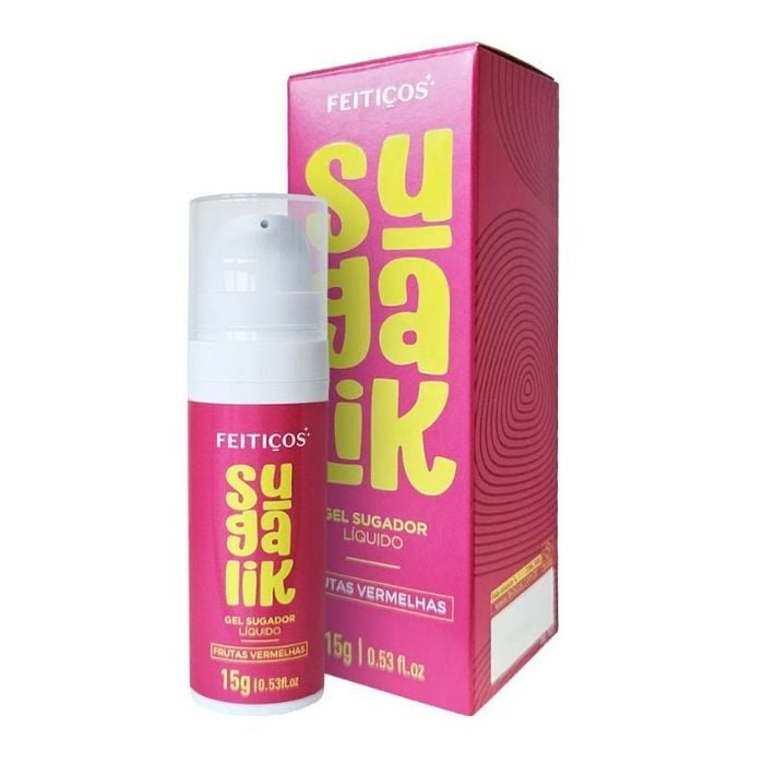 Sugalik - Sugador Líquido - Sabor Frutas Vermelhas - 15g