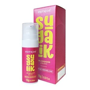 Sugalik - Sugador Líquido - Sabor Frutas Vermelhas - 15g