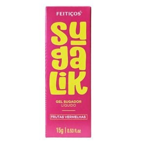 Sugalik - Sugador Líquido - Sabor Frutas Vermelhas - 15g