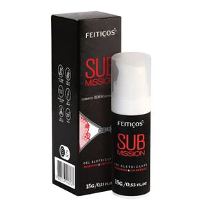 Submission - Gel Eletrizante para Beijo de Súdito - Morango & Chantilly - Cosmetic BDSM Experience - 15g