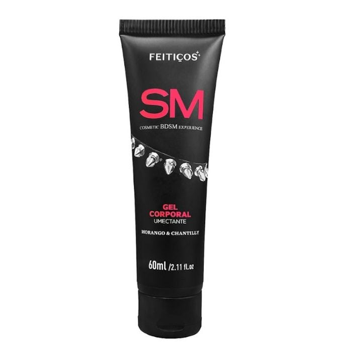 SM - Gel Lubrificante - Controle de Orgasmo - Morango & Chantilly - Cosmetic BDSM Experience - 60g