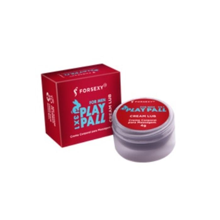 Play Pall Excitante e Prolongador Masculino - Cream Lub 4g