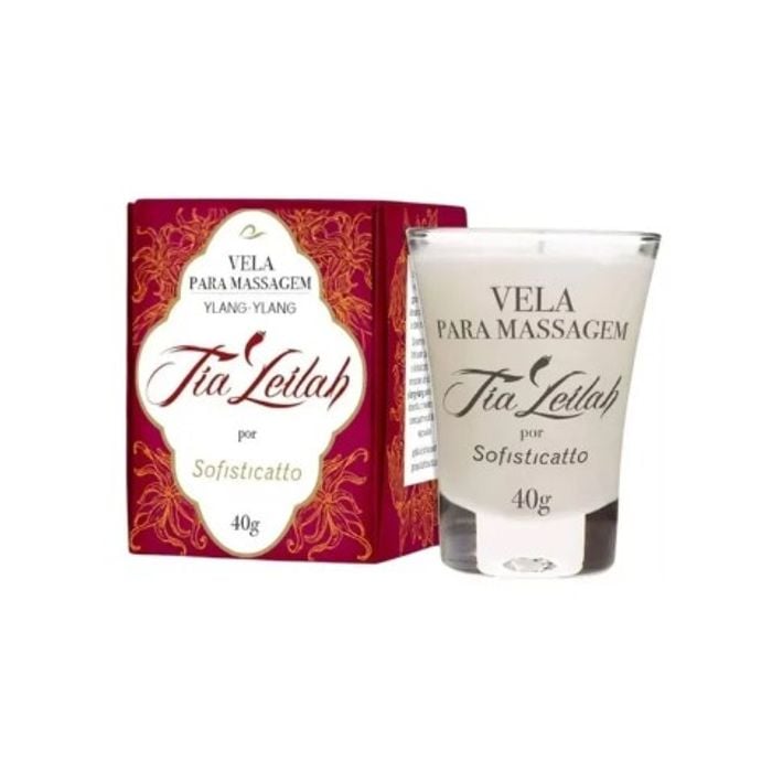 Vela para Massagem Sensual Tia Leilah Ylang Ylang 40g