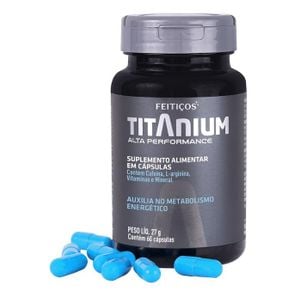 Titanium Alta Performance - Suplemento Alimentar Masculino em Cápsulas (60 cápsulas)
