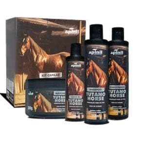 Kit Capilar Tutano Horse (Shampoo, condicionador, leave in, máscara)