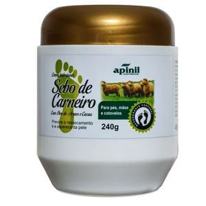 10 Cremes para Pés e Mãos com Sebo de Carneiro e Argan 240g
